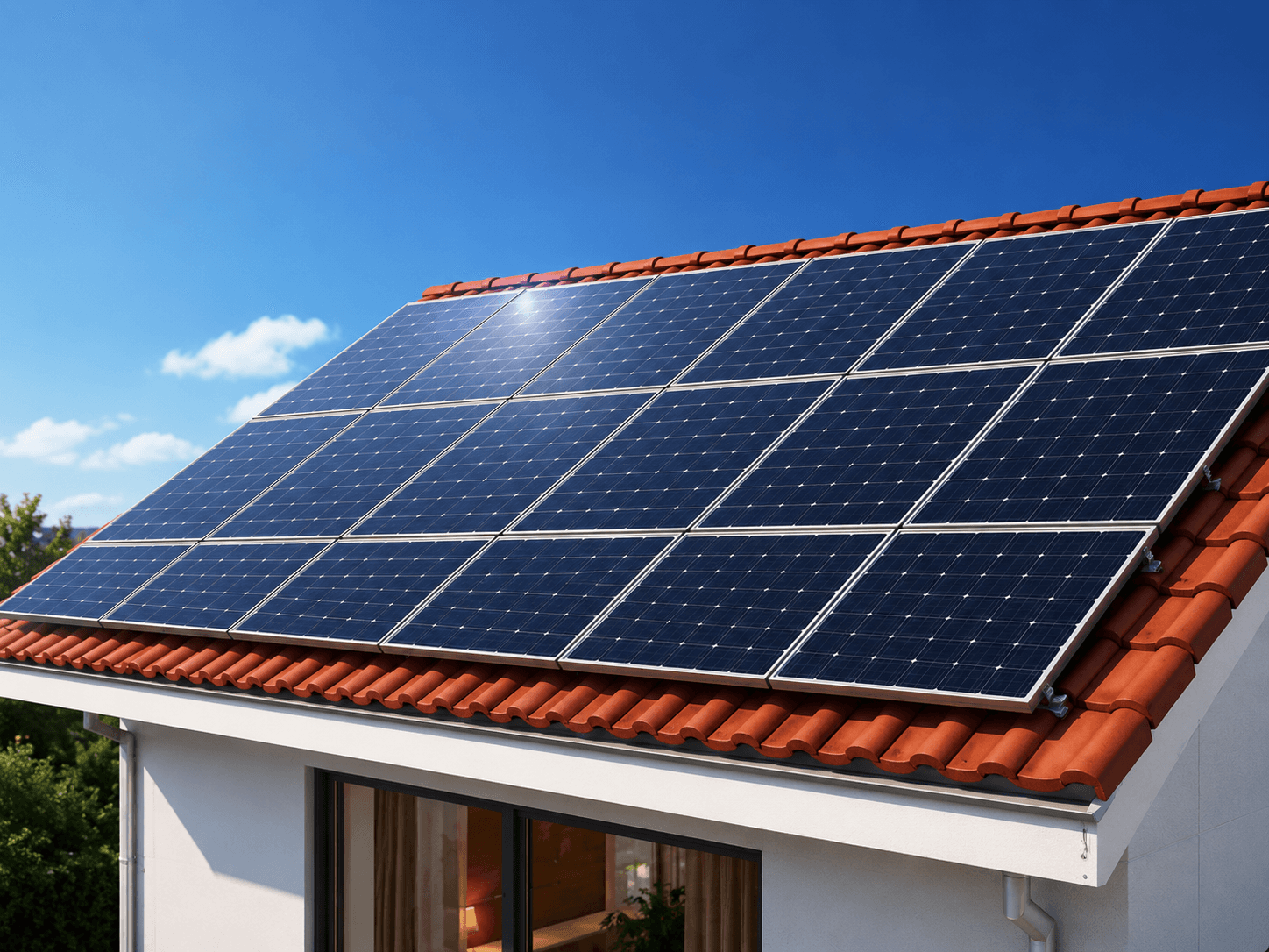 Panouri fotovoltaice N-Type TOPCon montate pe acoperiș