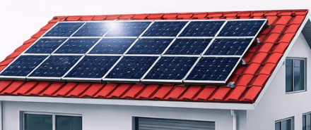 Panouri fotovoltaice pe acoperiș